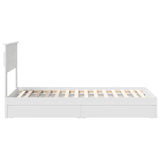 Letto con Contenitore Bianco 75 x 190 cm Legno truciolato