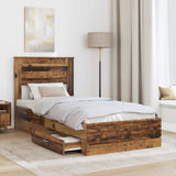 Struttura del letto Legno vecchio 90 x 200 cm Legno truciolato