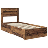 Struttura del letto Legno vecchio 90 x 200 cm Legno truciolato