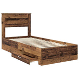 Struttura del letto Legno vecchio 90 x 200 cm Legno truciolato