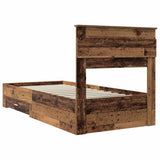 Struttura del letto Legno vecchio 90 x 200 cm Legno truciolato