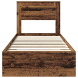 Struttura del letto Legno vecchio 90 x 200 cm Legno truciolato