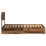 Struttura del letto Legno vecchio 90 x 200 cm Legno truciolato