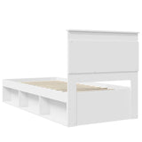 Struttura del letto Bianco 100 x 200 cm Pino massello