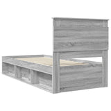 Struttura del letto Grigio Sonoma 90 x 190 cm Pino massello