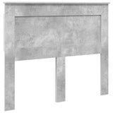 Letto con Contenitore con testiera Grigio cemento 135 x 190 cm