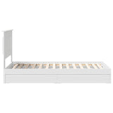 Letto con Contenitore Bianco 90 x 190 cm Legno truciolato