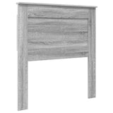 Letto con Contenitore con testiera Grigio Sonoma 90 x 200 cm