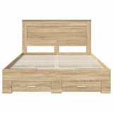 Struttura del letto con cassetto con testiera Legno truciolato