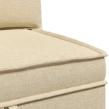 Set di mobili per il soggiorno con cuscino 4 pcs Crema Tessuto