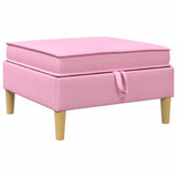 Set di mobili per il soggiorno con cuscino 6 pcs Rosa Tessuto