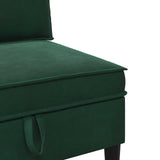 Set di mobili per il soggiorno 3 pcs Verde Scuro Velluto