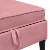 Set di mobili per il soggiorno con cuscino 6 pcs Rosa Velluto