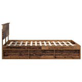 Struttura del letto Legno vecchio 135 x 190 cm Pino massello