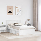 Struttura del letto Bianco 120 x 200 cm Pino massello