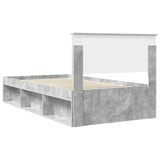 Struttura del letto Grigio Concretè 100 x 200 cm Pino massello