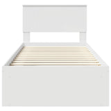 Struttura del letto Bianco 90 x 200 cm Pino massello