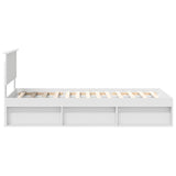 Struttura del letto Bianco 90 x 200 cm Pino massello
