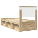 Struttura del letto Rovere Sonoma 75 x 190 cm Pino massello