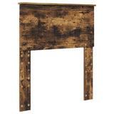 Struttura del letto Rovere fumé 75 x 190 cm Pino massello