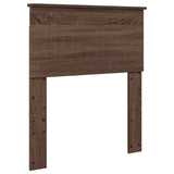 Struttura del letto Rovere Marrone 75 x 190 cm Pino massello