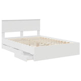 Struttura del letto Bianco 140 x 200 cm Legno Ingegnerizzato