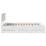 Struttura del letto Bianco 140 x 200 cm Legno Ingegnerizzato