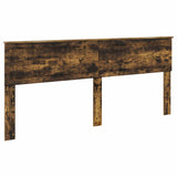 Letto con Contenitore con testiera Rovere fumé 200 x 200 cm