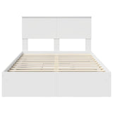Letto con Contenitore Bianco 120 x 190 cm Legno truciolato