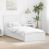 Letto con Contenitore Bianco 90 x 200 cm Legno truciolato