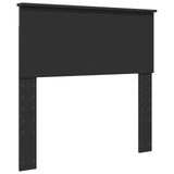 Letto con Contenitore Nero 90 x 190 cm Legno truciolato