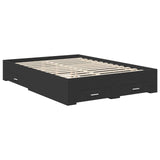 Struttura del letto Nero 135 x 190 cm Legno truciolato