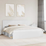Struttura del letto Bianco 200 x 200 cm Pino massello