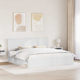 Struttura del letto Bianco 200 x 200 cm Pino massello