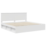 Struttura del letto Bianco 200 x 200 cm Pino massello