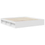 Struttura del letto Bianco 200 x 200 cm Pino massello