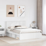 Struttura del letto Bianco 150 x 200 cm Pino massello
