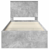 Struttura del letto Calcestruzzo 90 x 200 cm Pino massello