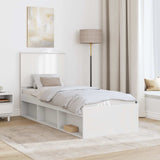 Struttura del letto Bianco 75 x 190 cm Pino massello