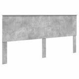 Letto con Contenitore con testiera Grigio cemento 200 x 200 cm