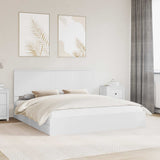 Letto con Contenitore Bianco 180 x 200 cm Legno truciolato