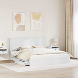 Letto con Contenitore Bianco 180 x 200 cm Legno truciolato