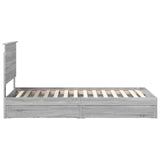 Letto con Contenitore con testiera Grigio Sonoma 90 x 200 cm