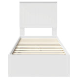 Letto con Contenitore Bianco 75 x 190 cm Legno truciolato