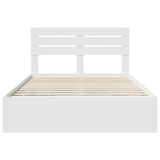 Struttura del letto Bianco 160 x 200 cm Legno Ingegnerizzato