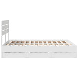 Struttura del letto Bianco 160 x 200 cm Legno Ingegnerizzato