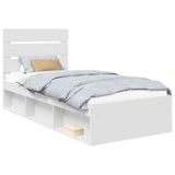 Struttura del letto Bianco 90 x 200 cm Pino massello