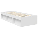 Struttura del letto Bianco 75 x 190 cm Pino massello