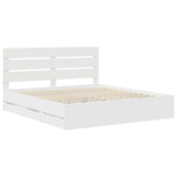Struttura del letto Bianco 180 x 200 cm Legno Ingegnerizzato