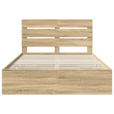 Struttura del letto con cassetto Rovere Sonoma 150 x 200 cm